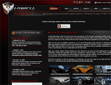 Tablet Screenshot of lawellmotorsports.com